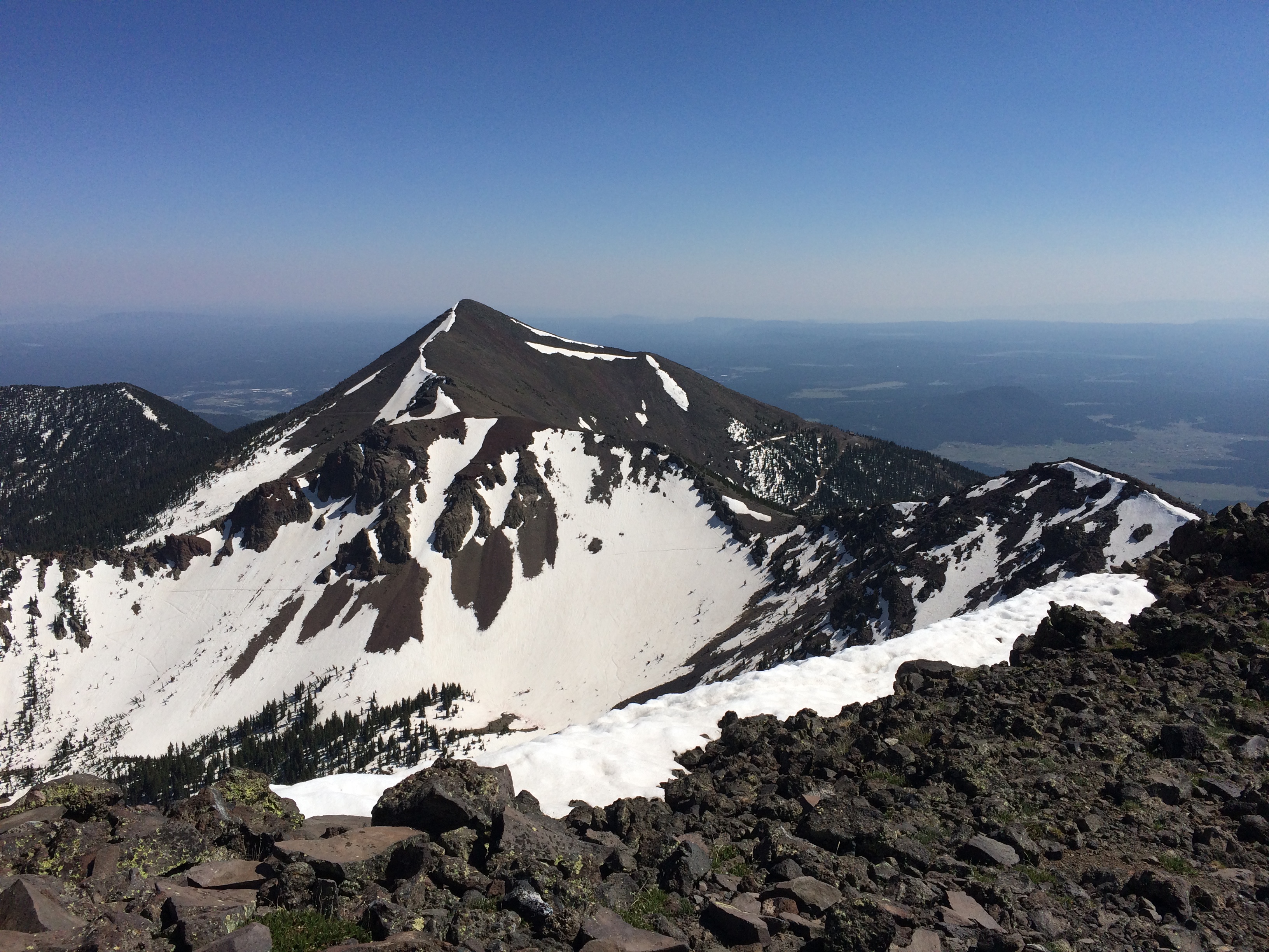 Agassiz Peak from Humphreys summit, San Francisco Peaks, Flagstaff Arizona